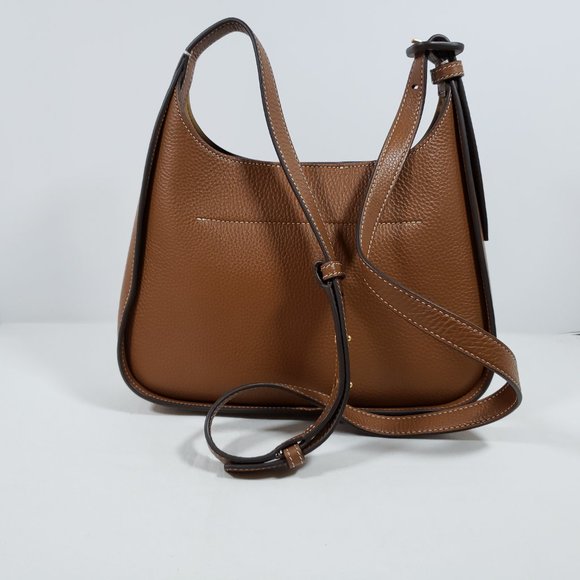 Tory Burch Miller Leather Hobo Bag - Tan - Picture 3 of 6